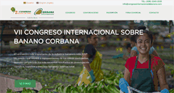 Desktop Screenshot of congresointernacionaldebanano.com