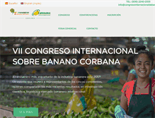 Tablet Screenshot of congresointernacionaldebanano.com